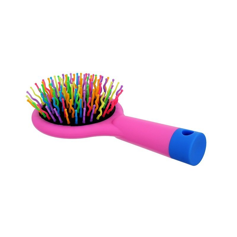 Plaukų šepetys su veidrodžiu Twish Rose Pink цена и информация | Šepečiai, šukos, žirklės | pigu.lt
