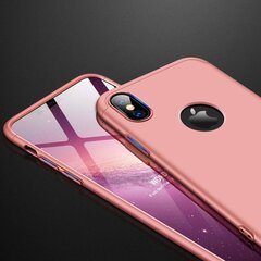 Telefono dėklas 360 Protection iPhone XS Max pink kaina ir informacija | Telefono dėklai | pigu.lt