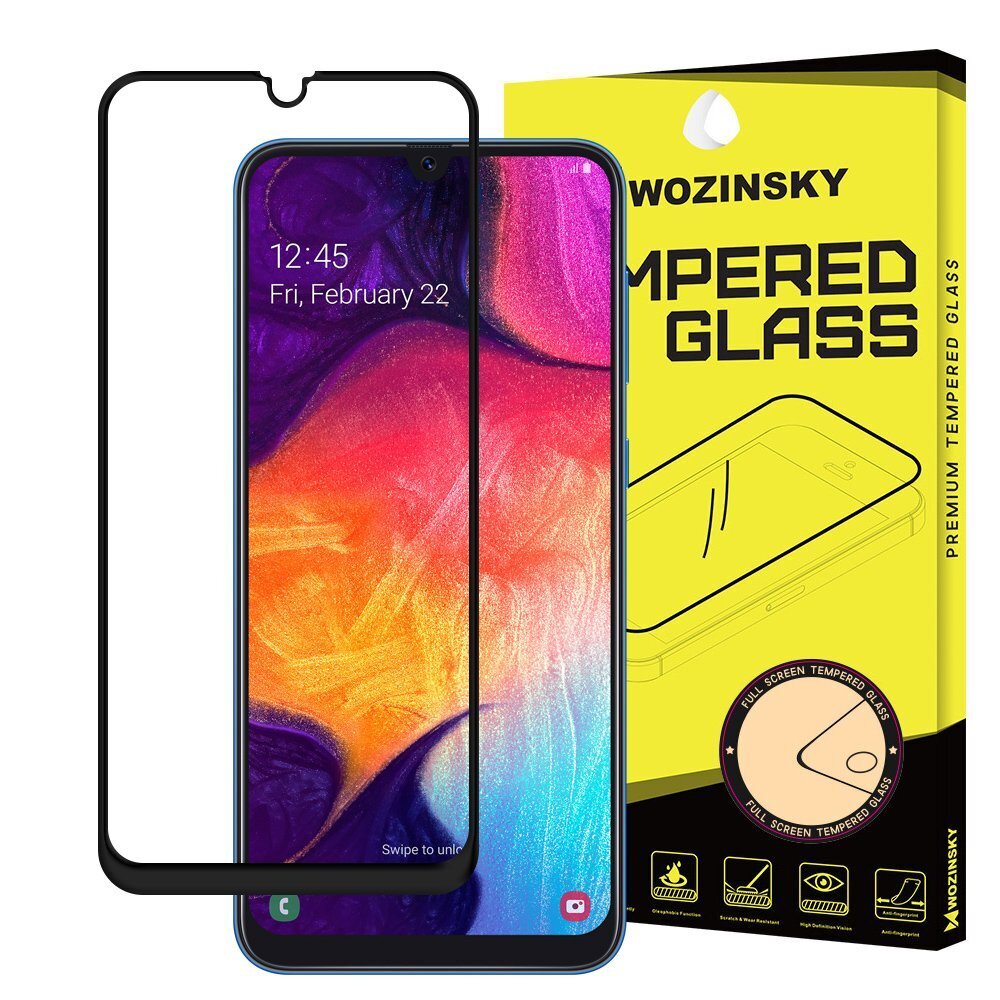 Wozinsky 5D, skirtas Huawei P20 Pro, juodas kaina ir informacija | Apsauginės plėvelės telefonams | pigu.lt