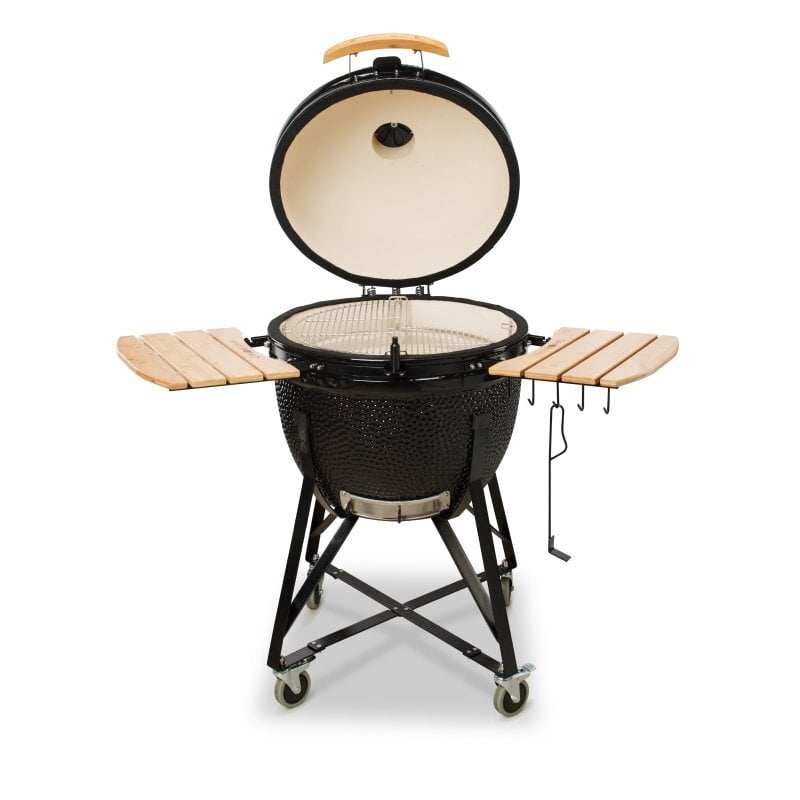 Keraminė kepsninė Kamado Bono Limited, 64cm, juoda kaina ir informacija | Kepsninės, griliai | pigu.lt