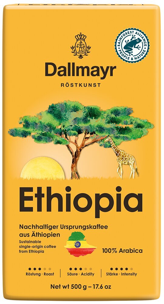 Dallmayr Ethiopia malta kava HVP 0,5kg kaina ir informacija | Kava, kakava | pigu.lt