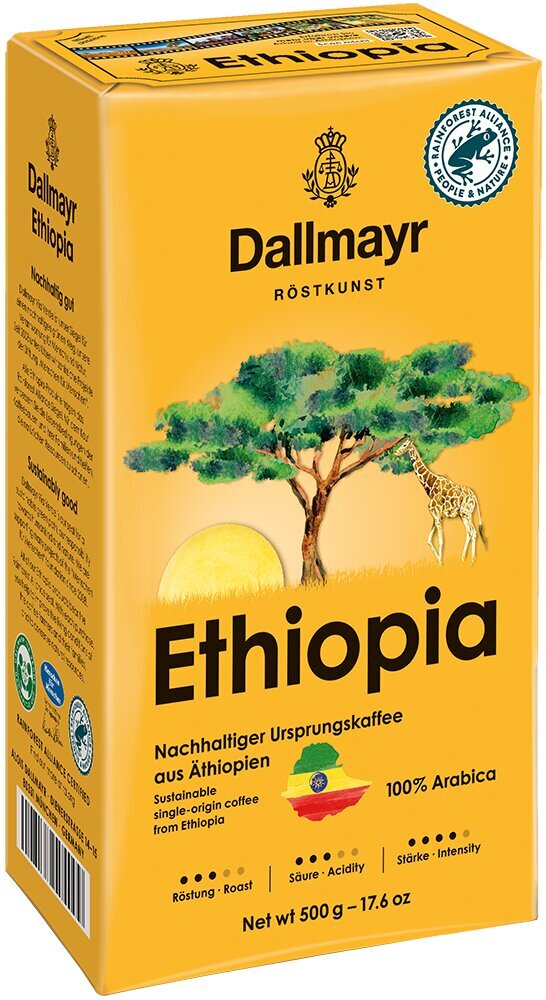 Dallmayr Ethiopia malta kava HVP 0,5kg цена и информация | Kava, kakava | pigu.lt