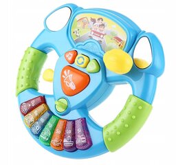 Žaislinis vairas su pianinu ir veidrodėliu цена и информация | Игрушки для малышей | pigu.lt