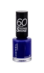 Быстро сохнущий лак для ногтей Rimmel London 60 Seconds Super Shine 8 мл цена и информация | Лаки, укрепители для ногтей | pigu.lt