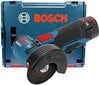 Akumuliatorinis kampinis šlifuoklis Bosch 12V 2x3,0Ah GWS 12V-76 L-BOXX (B06019F200B) kaina ir informacija | Šlifuokliai | pigu.lt