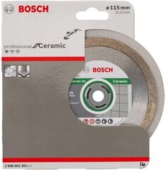 Deimantinis pjovimo diskas Bosch, 115 x 22,23 mm Professional Eco kaina ir informacija | Šlifuokliai | pigu.lt