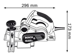 Elektrinis oblius Bosch GHO 40-82 C Professional (060159A76A) kaina ir informacija | Obliai | pigu.lt