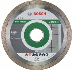 Deimantinis diskas Bosch Best for Ceramic 125x22x1,8mm kaina ir informacija | Mechaniniai įrankiai | pigu.lt