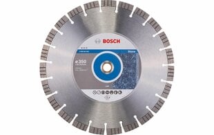 Deimantinis pjovimo diskas Bosch Stone, 350 mm kaina ir informacija | Mechaniniai įrankiai | pigu.lt