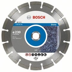 Алмазный диск Bosch Standard for Stone 230x22x2,3 мм цена и информация | Механические инструменты | pigu.lt