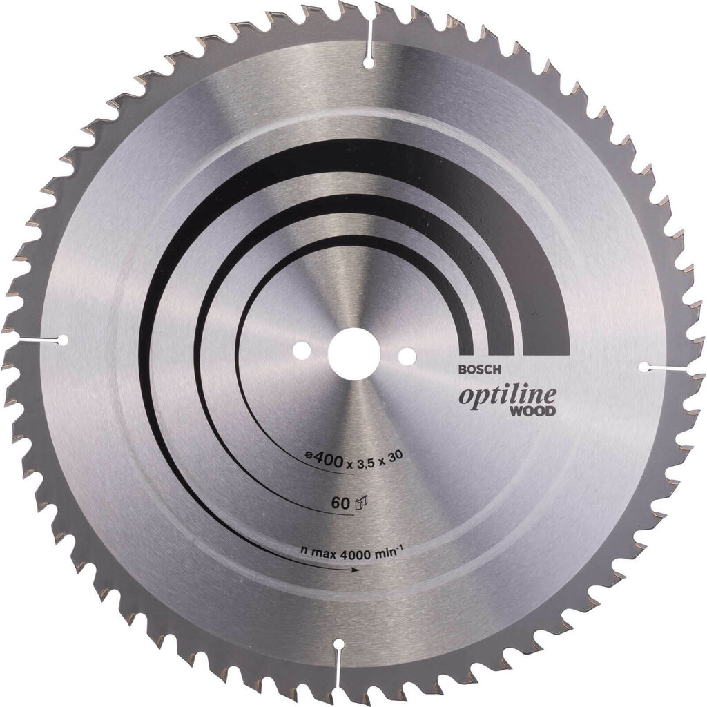 Pjovimo diskas Bosch Optiline Wood, 400 mm цена и информация | Pjūklai, pjovimo staklės | pigu.lt