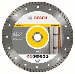 Алмазный диск Bosch Standard for Universal Turbo 230x22x2,5 мм цена и информация | Механические инструменты | pigu.lt