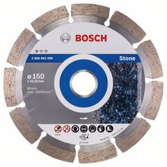 Deimantinis pjovimo diskas Bosch Standart stone, 150 mm kaina ir informacija | Mechaniniai įrankiai | pigu.lt