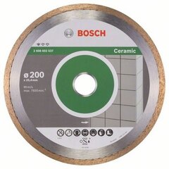 Deimantinis diskas Bosch Standard For Ceramic 200x25,4mm kaina ir informacija | Mechaniniai įrankiai | pigu.lt