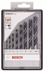 8 dalių medžio grąžtų rinkinys Bosch Robust line 2607010533 kaina ir informacija | Mechaniniai įrankiai | pigu.lt