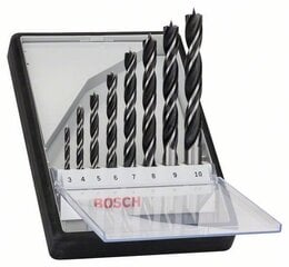8 dalių medžio grąžtų rinkinys Bosch Robust line 2607010533 kaina ir informacija | Mechaniniai įrankiai | pigu.lt