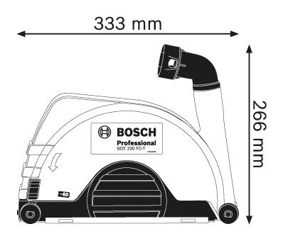 Šlifuoklis Gde 230 FC-T Bosch 1600A003DM цена и информация | Šlifuokliai | pigu.lt