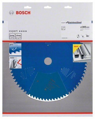 Bosch pjovimo diskas Expert for Stainless Steel 305x25.4mm kaina ir informacija | Sodo technikos dalys | pigu.lt