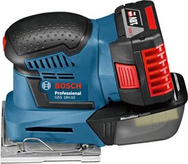 Вибрационная шлифовальная машина Bosch GSS 18 V-LI 06019D0201 цена и информация | Шлифовальные машины | pigu.lt