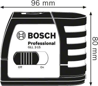 Linijinis lazerinis nivelyras Bosch GLL 2-15 + universalus laikiklis BM 1 (0601066J00) цена и информация | Mechaniniai įrankiai | pigu.lt