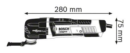 Laidinis vibracinis pjūklas Bosch, 300 W, be akumuliatoriaus ir įkroviklio цена и информация | Pjūklai, pjovimo staklės | pigu.lt