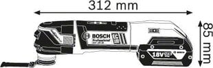 Daugiafunkcinis įrankis Bosch GOP 18V-28 18 V kaina ir informacija | Šlifuokliai | pigu.lt