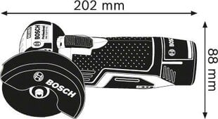 Akumuliatorinis kampinis šlifuoklis Bosch GWS 12V-76 Professional (0.601.9F2.000) kaina ir informacija | Šlifuokliai | pigu.lt