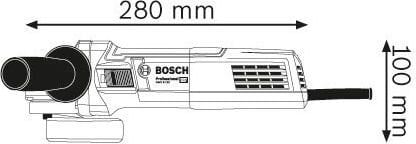 Elektrinis kampinis šlifuoklis Bosch GWS 9-125 900W 125mm kaina ir informacija | Šlifuokliai | pigu.lt