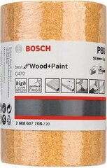 Шлифовальный валик Bosch 93мм 5м 2608607708 цена и информация | Шлифовальные машины | pigu.lt