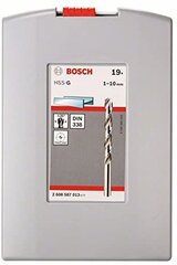 Набор свёрл по металлу Bosch HSS 1,5 2 7 4,5 4 5,5 5 1 3 2,5 3,5 6 10 6,5 7,5 8 8,5 9 9,5 мм (2608587013) цена и информация | Механические инструменты | pigu.lt