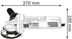 Elektrinis kampinis šlifuoklis Bosch 125mm GWS 750 S 750W kaina ir informacija | Šlifuokliai | pigu.lt