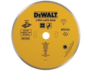 Алмазный диск dewalt 250x1,6x25,4 мм цена и информация | Шлифовальные машины | pigu.lt