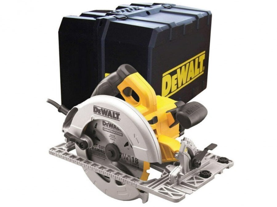 Diskinis pjūklas Dewalt 1600W 190mm (DWE576K) kaina ir informacija | Pjūklai, pjovimo staklės | pigu.lt