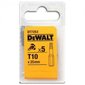 Sukimo antgalių rinkinys Dewalt Torx 25mm T10 - DT7253, 5 vnt. цена и информация | Mechaniniai įrankiai | pigu.lt