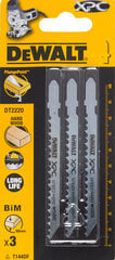 Пилки для лобзика Dewalt XPC 100 мм- DT2220-QZ, 3 шт цена и информация | Запчасти для садовой техники | pigu.lt
