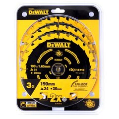 Pjovimo diskas Dewalt EX 190x30mm (DT10399), 3 vnt. kaina ir informacija | Sodo technikos dalys | pigu.lt