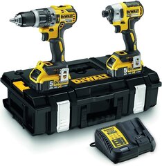 Įrankių rinkinys DeWalt DCK266P2-QW 18V 2x 5Ah kaina ir informacija | Suktuvai, gręžtuvai | pigu.lt