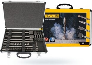 Набор буров и зубил 5-12 мм DEWALT DT9679, 15 шт. цена и информация | Механические инструменты | pigu.lt