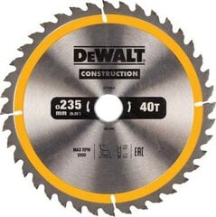Режущий диск Dewalt 235x30 мм - DT1955-QZ цена и информация | Запчасти для садовой техники | pigu.lt
