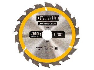 Pjovimo diskas Dewalt 190x30mm - DT1943-QZ kaina ir informacija | Sodo technikos dalys | pigu.lt