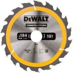 Pjovimo diskas Dewalt 184x30mm - DT1941-QZ kaina ir informacija | Sodo technikos dalys | pigu.lt