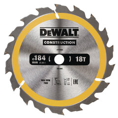 Pjovimo diskas Dewalt 184x16mm - DT1938-QZ kaina ir informacija | Sodo technikos dalys | pigu.lt