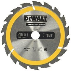 Pjovimo diskas Dewalt 165x20mm - DT1933-QZ kaina ir informacija | Sodo technikos dalys | pigu.lt