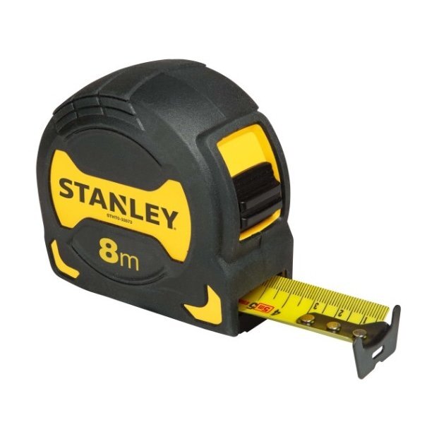 Stanley STHT0-33566 matavimo juosta, geltona / juoda, 8 mx 28 mm цена и информация | Mechaniniai įrankiai | pigu.lt