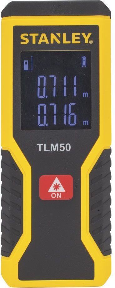Lazerinis atstumo matuoklis Stanley TLM50 0,15-15m (STHT1-77409) цена и информация | Mechaniniai įrankiai | pigu.lt
