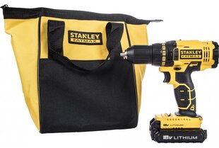 Аккумуляторная дрель-шуруповерт Stanley 18V (FMC601C2S-QW) цена и информация | Шуруповерты, дрели | pigu.lt