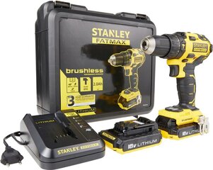 Аккумуляторная ударная дрель-шуруповерт Stanley 18V (FMC627D2-QW) цена и информация | Шуруповерты, дрели | pigu.lt