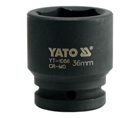 Smūginė galvutė šešiakampė Yato 3/4" 36mm (YT-1086) kaina ir informacija | Mechaniniai įrankiai | pigu.lt