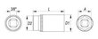 Yato šešiakampė prijungimo galvutė 3/8" 15 mm, ilga (YT-3829) kaina ir informacija | Mechaniniai įrankiai | pigu.lt