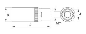 Smeigių išsukėjų rinkinys Yato YT-0620, 6/8/10/12, 4 vnt kaina ir informacija | Mechaniniai įrankiai | pigu.lt